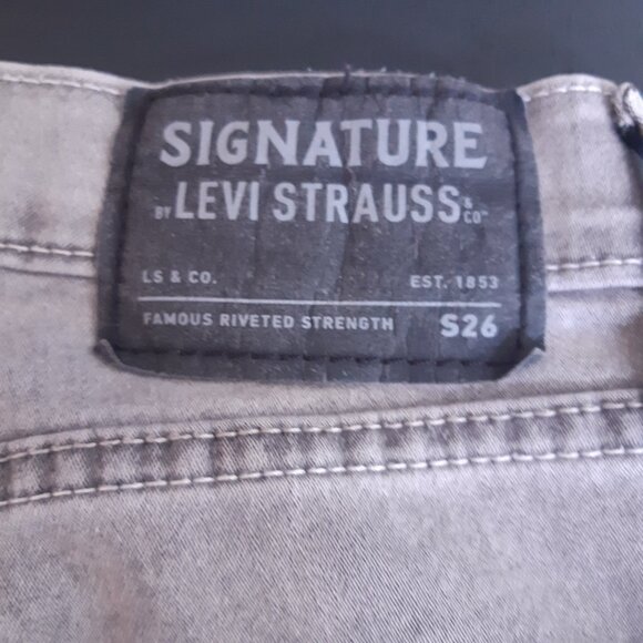 Levi Strauss Signature S26 34x30 Gray Men's Skinny Jeans - Picture 5 of 14